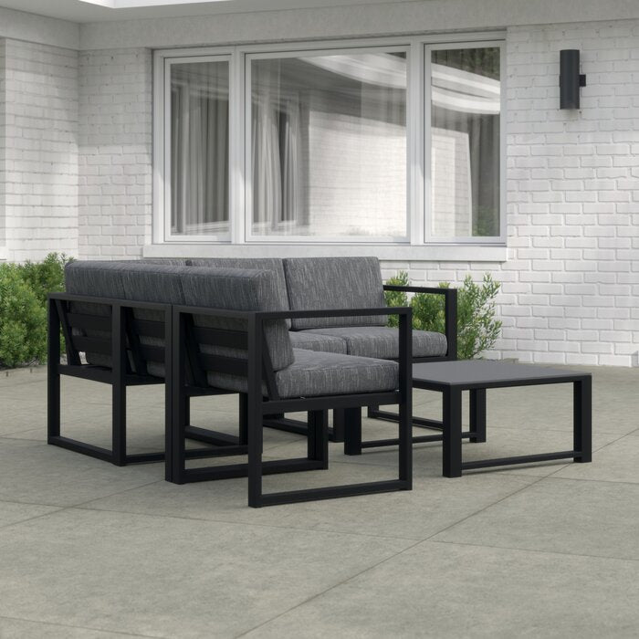 ModernMetal Minimal Sofa Set with Iron Frame - Furnishiaa -  -
